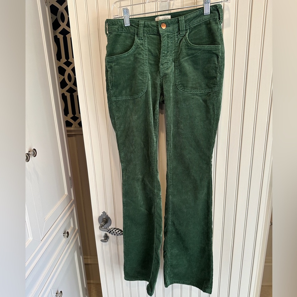 Pilcro Forest Green Corduroy Bootcut Pants